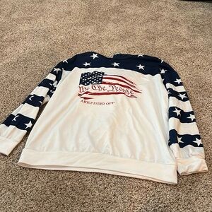American flag sweatshirt